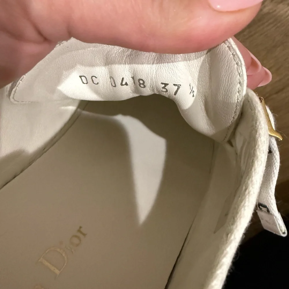 Dior Beige and White Women's Sneakers